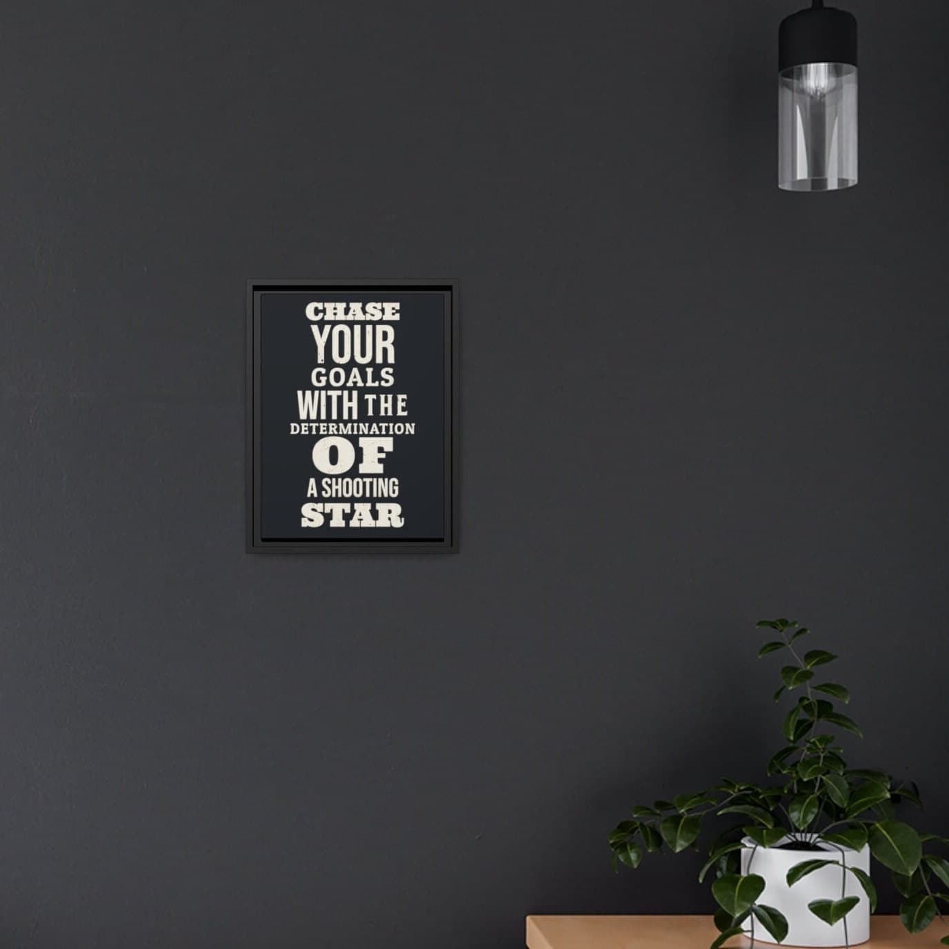 Motivational Art Print Chase Your Goals With the - Etsy