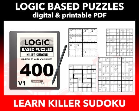 400 Killer Sudoku Puzzle Grids 4689 | Learn to Solve Series ...
