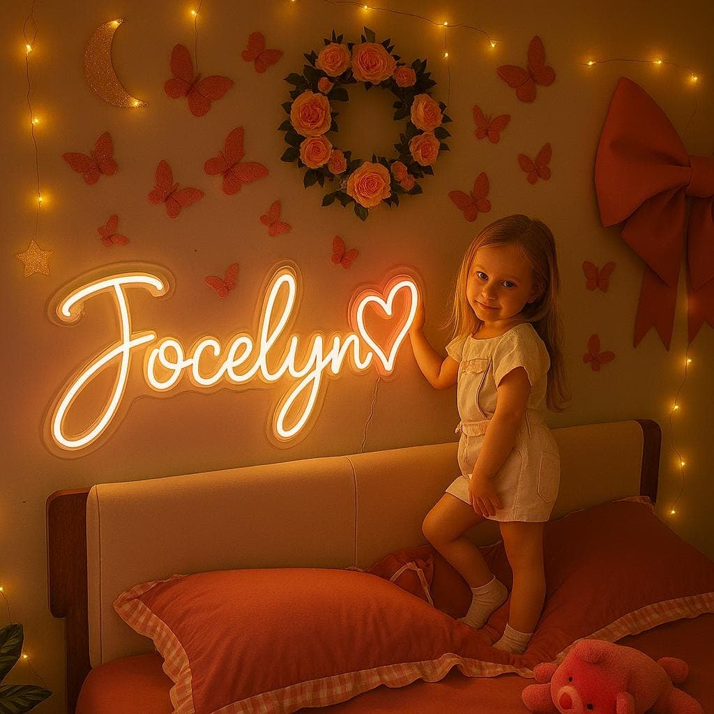 Custom Name Neon Sign for Kids, Kid Room Decorations, Home Decor Wall ...