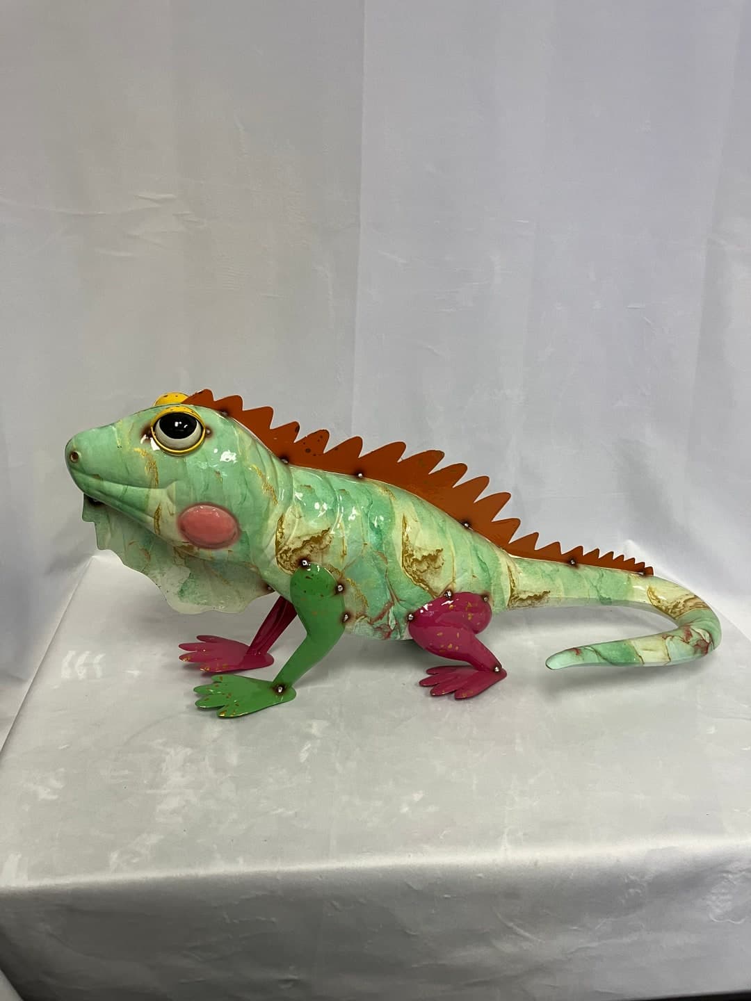 Metal Iguana Lizard Outdoor Garden Decor Statue Indoor Home Decoration ...