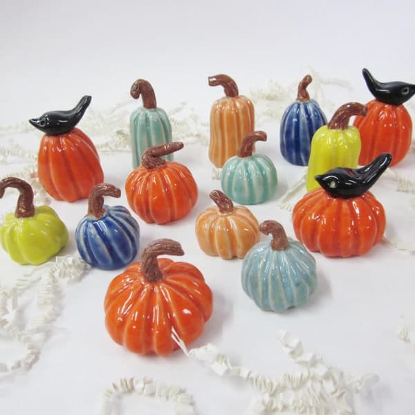 Mini Ceramic Pumpkins - Etsy