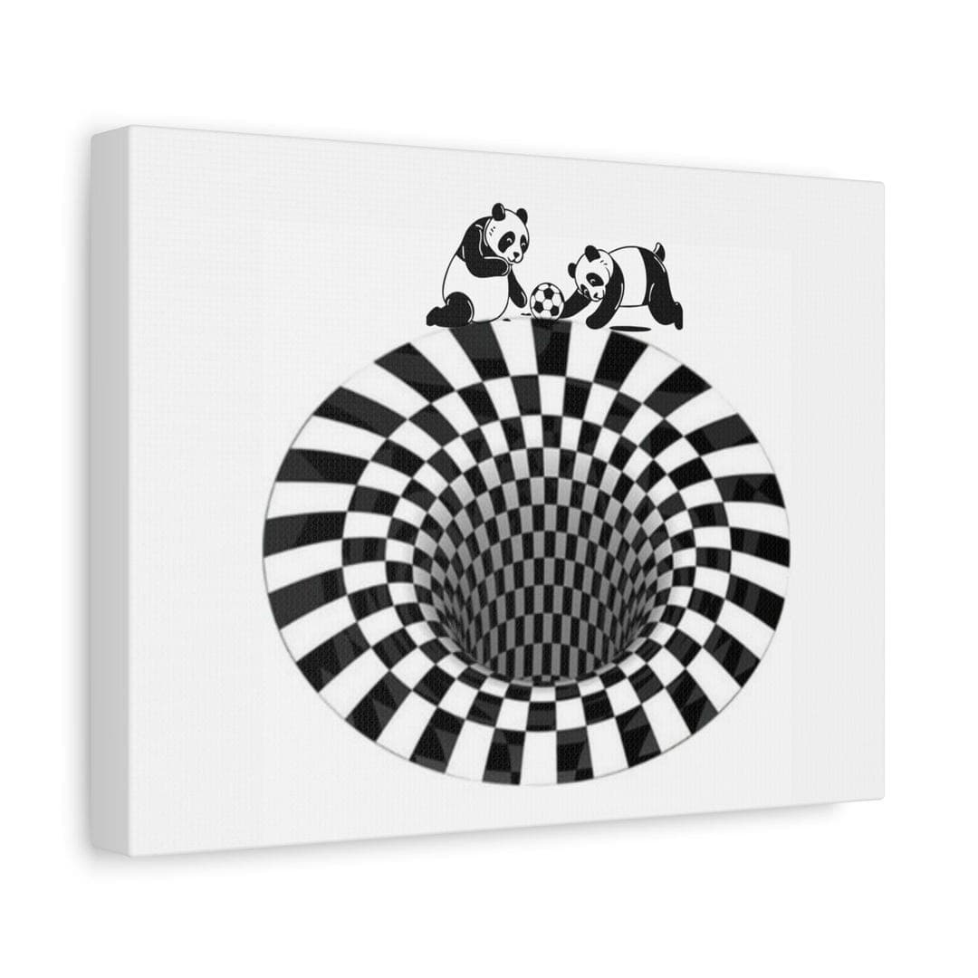 3D Optical Illusion Canvas Print: Panda Art, Matte Wall Decor - Etsy