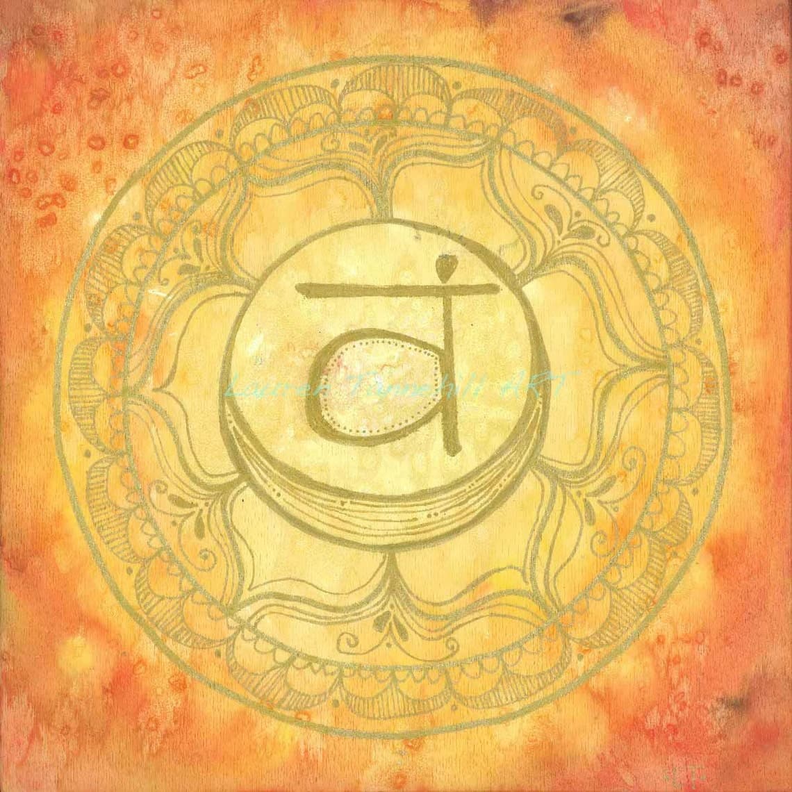 Canvas Print Sacral Chakra Mandala Sacred Geometry Rainbow | Etsy