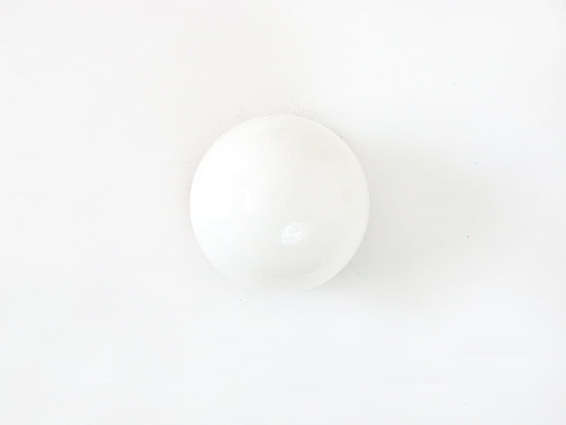 White Oak and Opal Glass Globe Sconce Light Minimalist Wall - Etsy