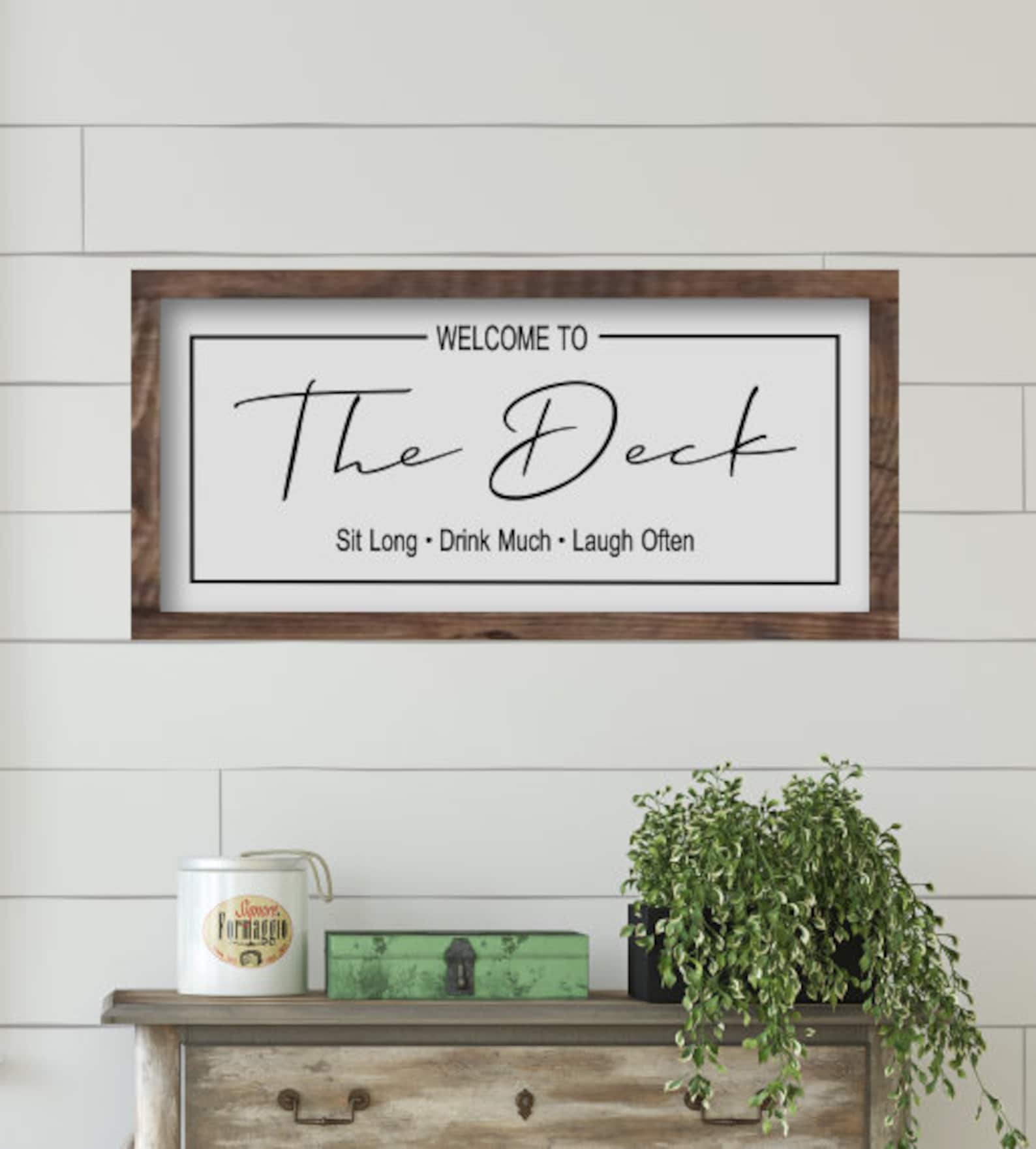 Welcome to the Patio Wood Sign Patio Wooden Signs Welcome - Etsy