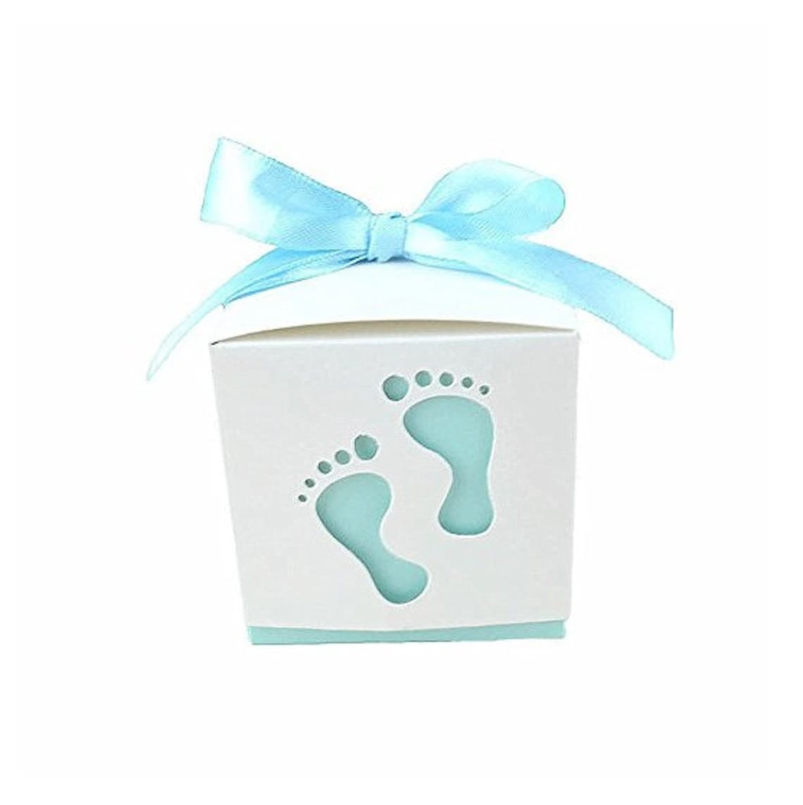 50 Pink Baby Feet Blue Baby Feet Bomboniere Favor Boxes 1st - Etsy