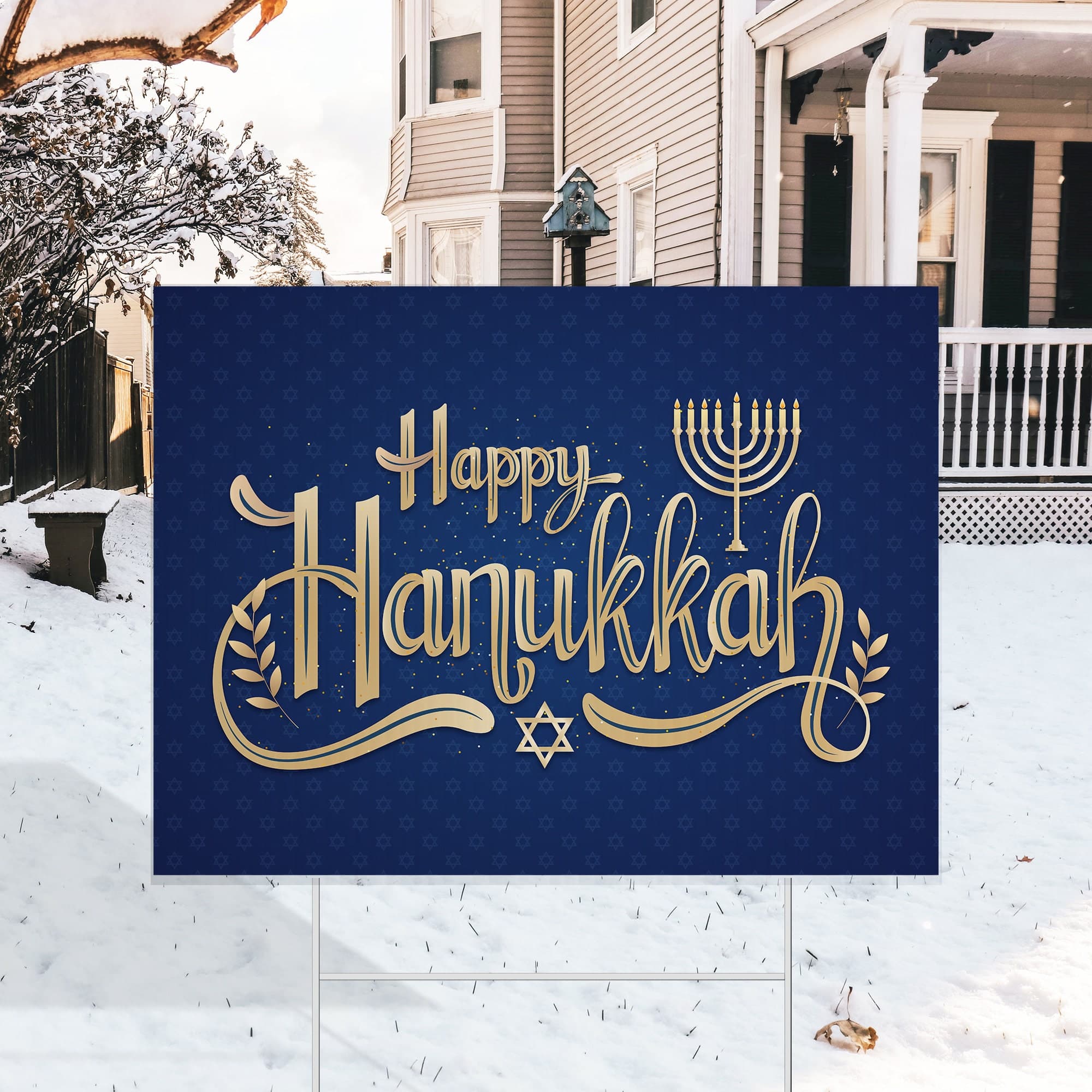 Outdoor Hanukkah Decorations Yard Sign Outdoor Hanukkah Decor - Etsy
