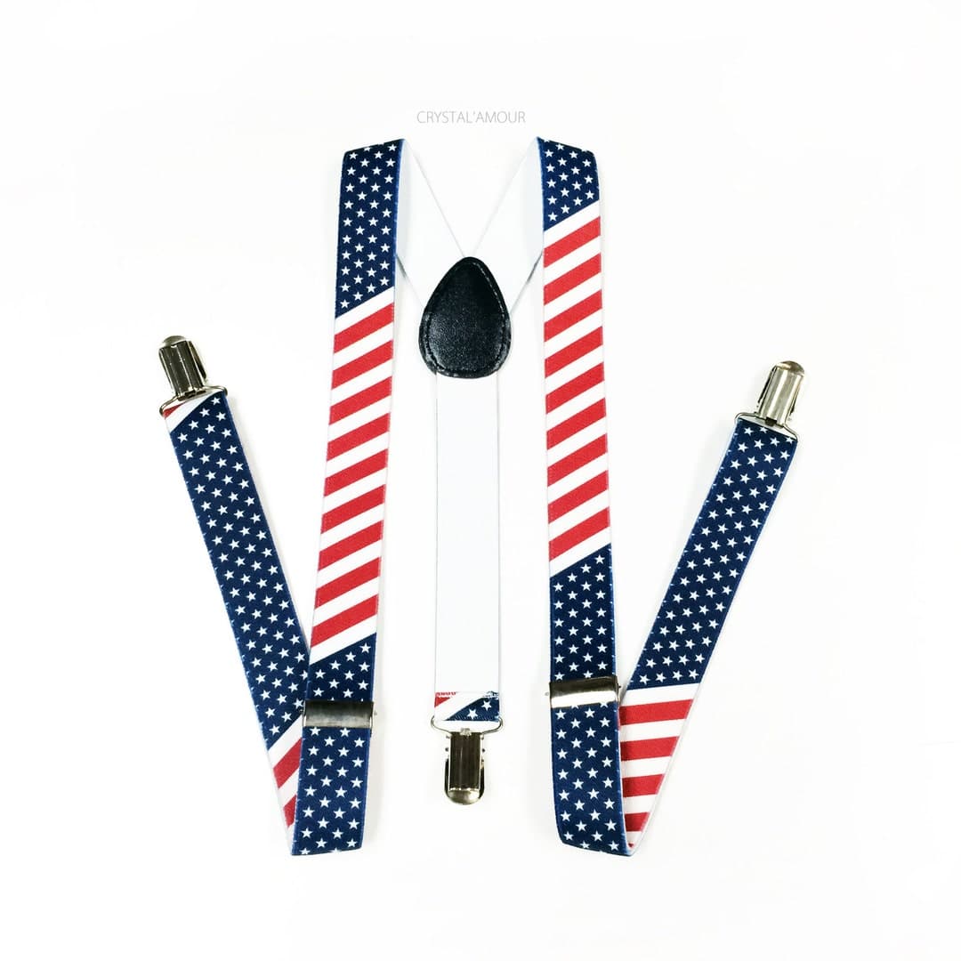 American Flag Suspenders, Mens Suspenders, Stars and Stripes,usa Flag ...