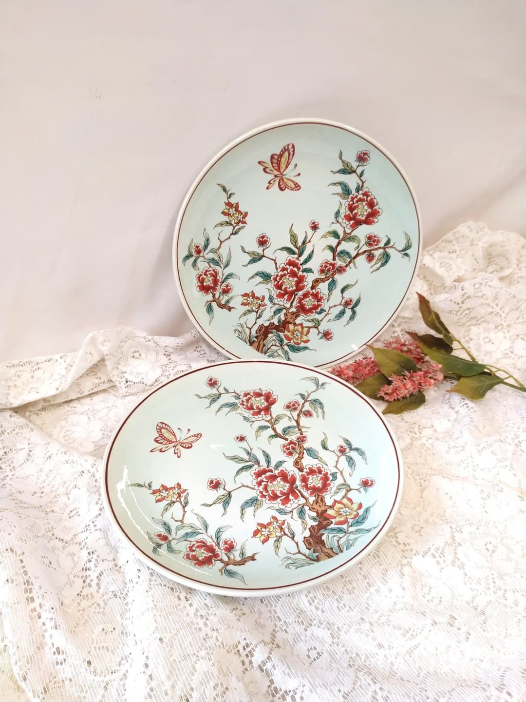 Set of Antique Plates Boch La Louviere, Hand-painted Hanging Plates - Etsy