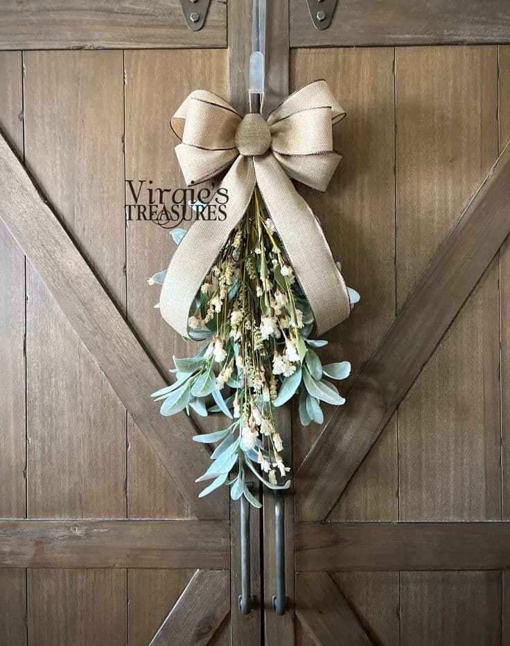 Greenery Swag Door Swag Wall Swag Fall Swag Farmhouse - Etsy | Floral ...