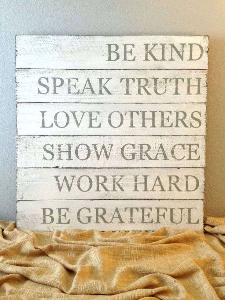 26 Rustic Wood Sign Ideas with Inspirational Quotes That Will Melt Your ...