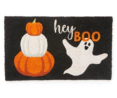 "Hey Boo" Ghost Coir Doormat | Boo ghost, Halloween door mat, Coir doormat