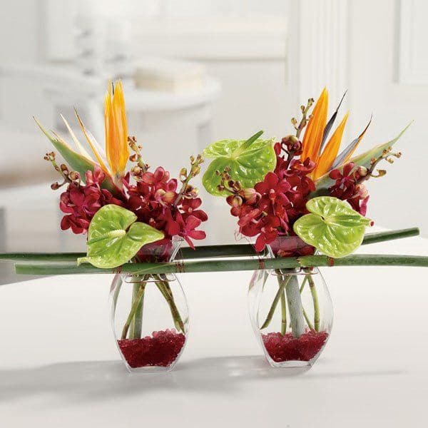 birds of paradise centerpiece | Tropical flower arrangements, Tropical ...