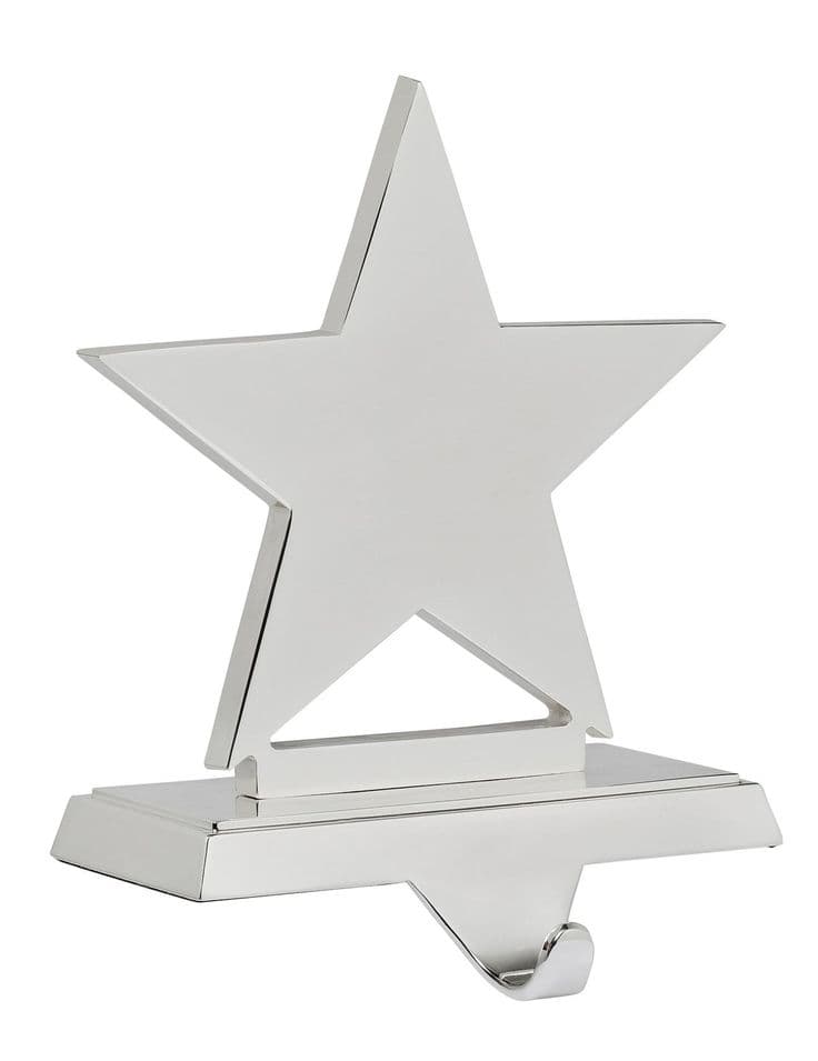 David Jones Christmas Shop Star Stocking Holder Silver