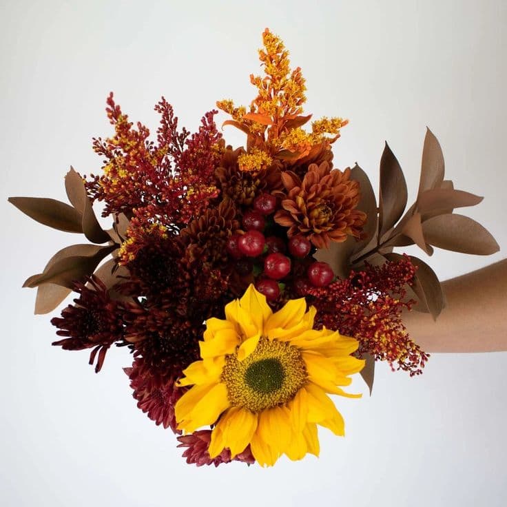 Autumn Hayride Flower Centerpiece | Bulk Flowers | FiftyFlowers ...