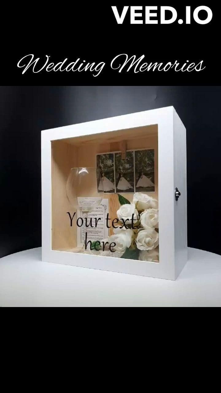 Wedding Love Display Case Memory Box [Video] | Eco friendly wedding ...
