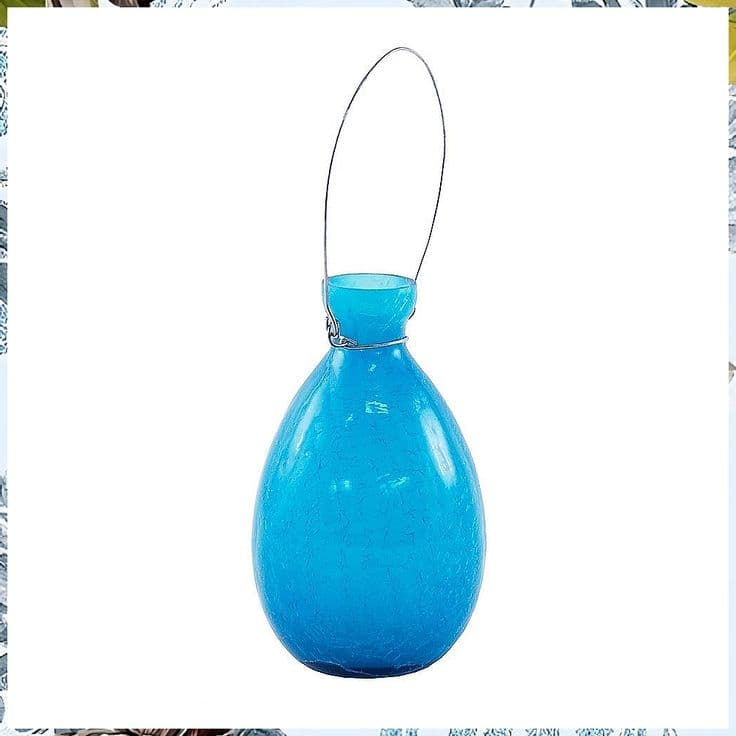 Achla Designs SV-01T, Teal Hanging Glass Flower Planter/Rooting Vase ...