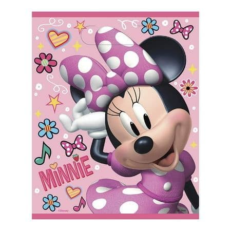 Unique Iconic Minnie Mouse Plastic Loot Bags - 11" x 7.5", 8 Pcs ...