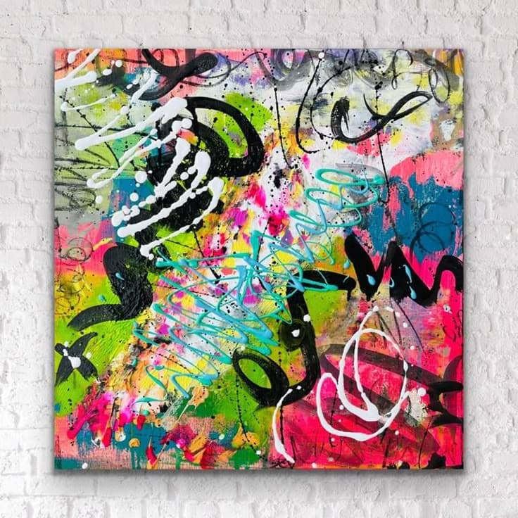 Abstract Graffiti Canvas