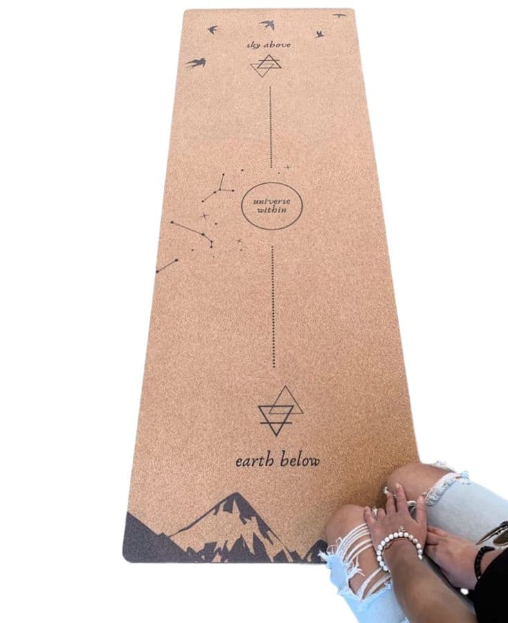 standard] υиινєяѕє ωιтнιи, alignment cork yoga mat | the urbivore