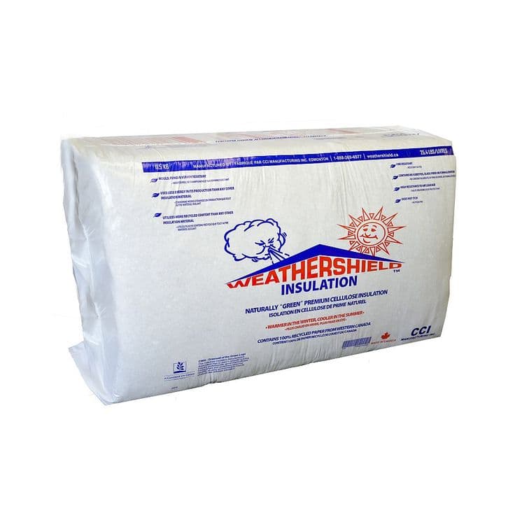 WeatherShield Cellulose Fiber Blowing Insulation - 25 lbs. | The Home ...