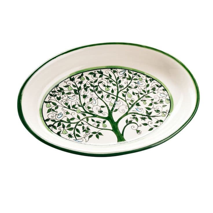 Ten Thousand Villages // Bright Microwave Safe Ceramic Platter – Tree ...