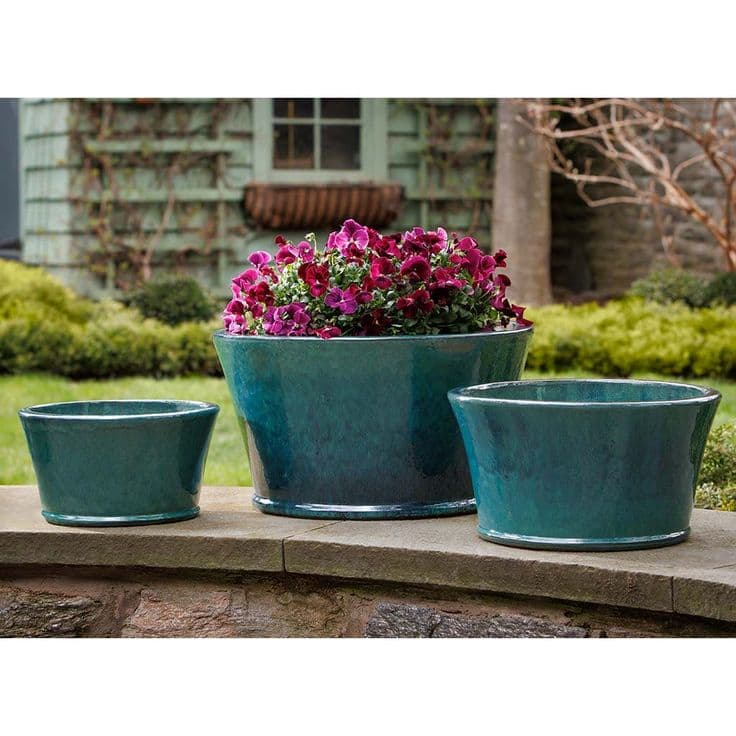 Campania International Darrowby Planter in Indigo Rain set of 3 ...