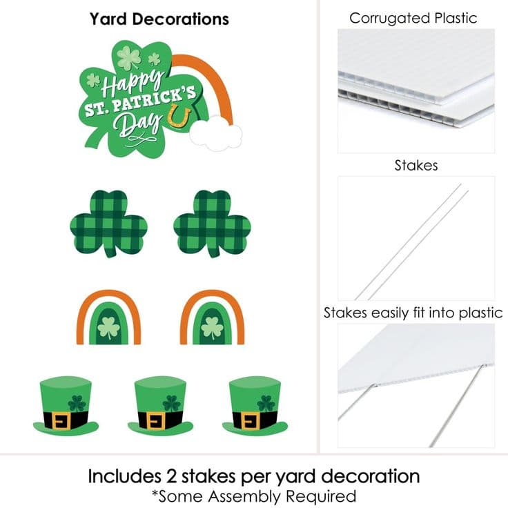 Big Dot of Happiness Shamrock St. Patrick's Day - Yard Sign and Outdoor ...