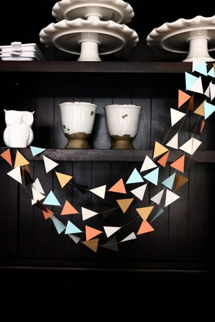 10 Classy Geometric Wedding Decor Ideas | Paper garland, Diy garland ...