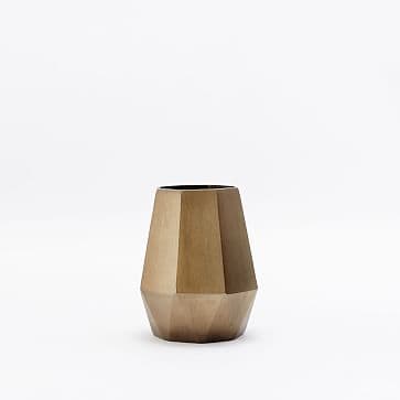 Faceted Metal Vases #westelm | Metal vase, Vase, Antique vase