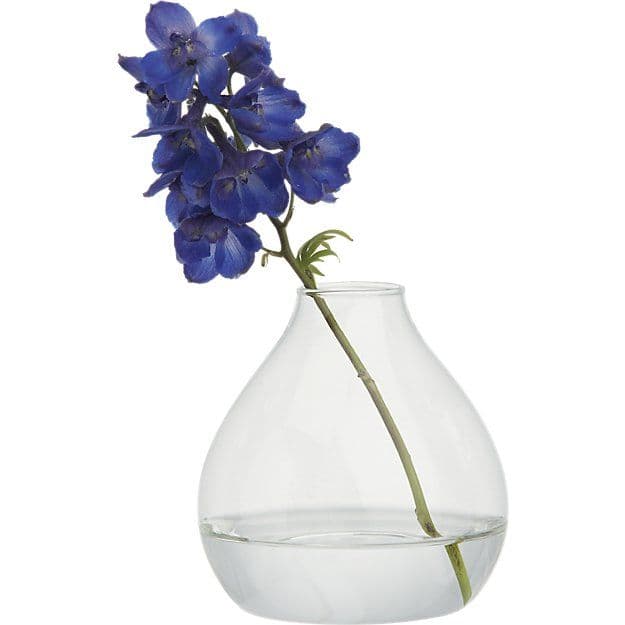 Joyce Modern Glass Bud Vase + Reviews | CB2 | Bud vases, Modern vase ...