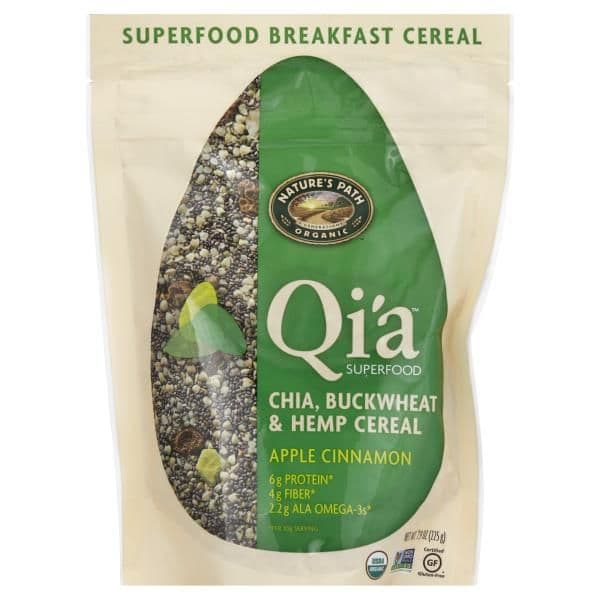 Organic Superfood Breakfast Cereal: Natures Path Qi'a Apple Cinnamon