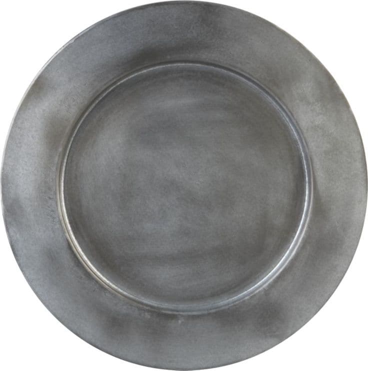 Galvanized Metal Charger | Crate and Barrel | Crate and barrel, Buffet ...