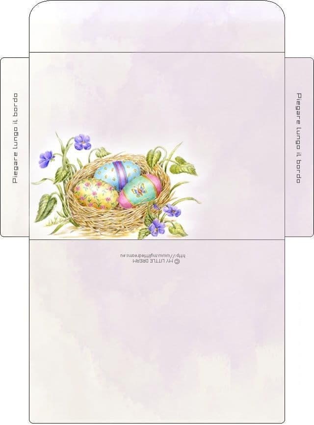 Printable Easter Egg Envelope Template