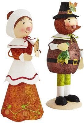 Pier 1 Imports Glitter Pilgrims | Fall thanksgiving decor, Thanksgiving ...
