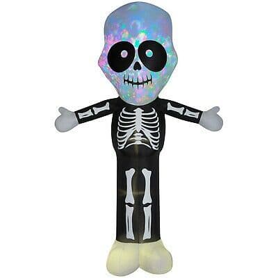 Gemmy Halloween Airblown Inflatable Giant Kaliedoscope Skeleton ...