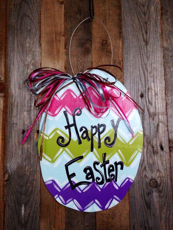 Easter Egg Door Hanger Door Decoration // by SouthernDoorArt | Door ...