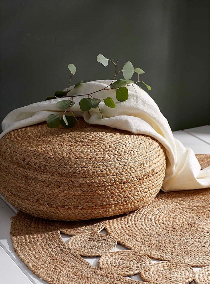 Braided jute rug 120 cm in diameter | Simons Maison | Area Rugs & Mats ...