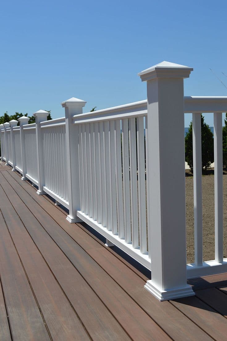 Fiberon Symmetry Railing in Tranquil White | Highland homes, Decks and ...