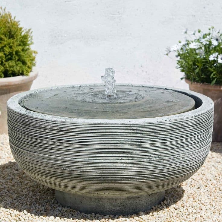 Campania International Girona Outdoor Bird Bath Fountain | Garden water ...
