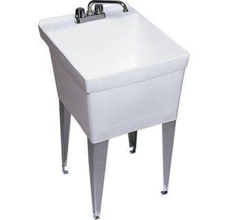 24" Structural Foam Laundry Tub with Two Holes Drilled | Laundry tubs ...