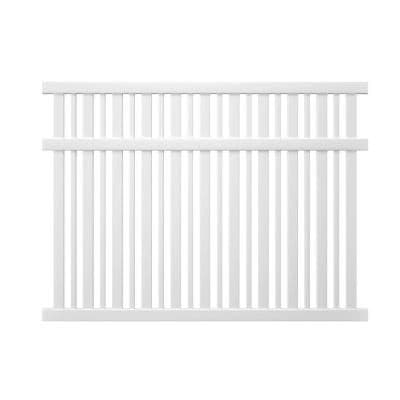Veranda Pro Series 6 ft. x 8 ft. Vinyl Lafayette Spaced Picket Fence ...
