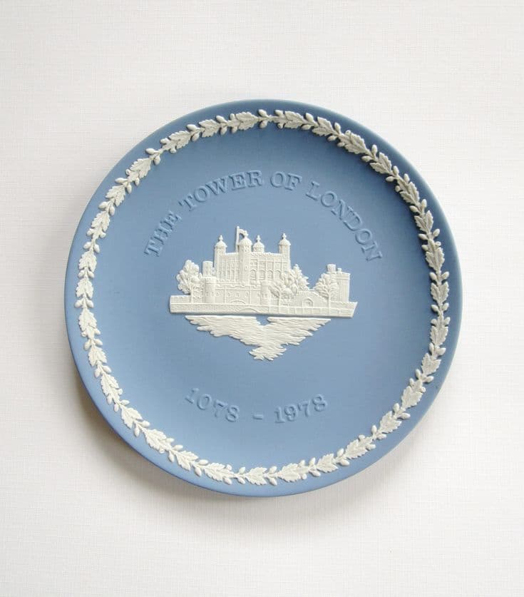 Wedgwood Decorative Plate, The Tower Of London 1078-1978, Rare Jasperware