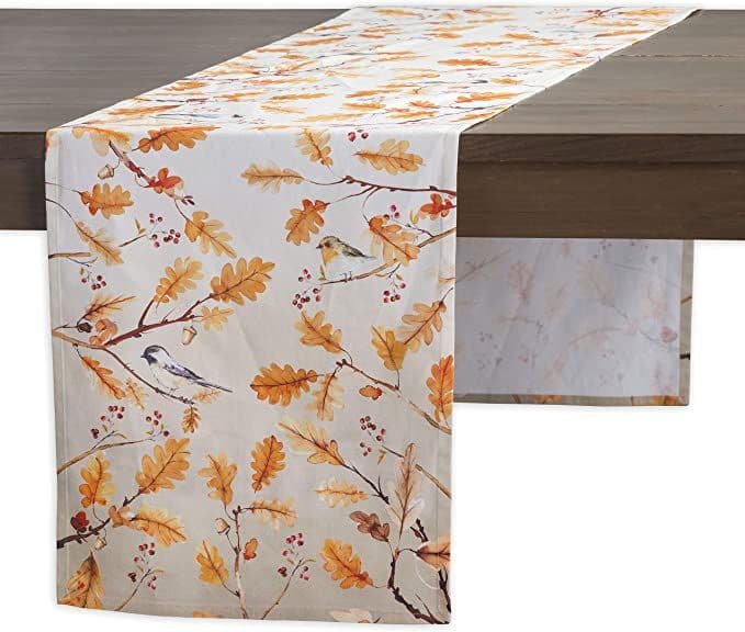 Maison d' Hermine Oak Leaves Table Runner