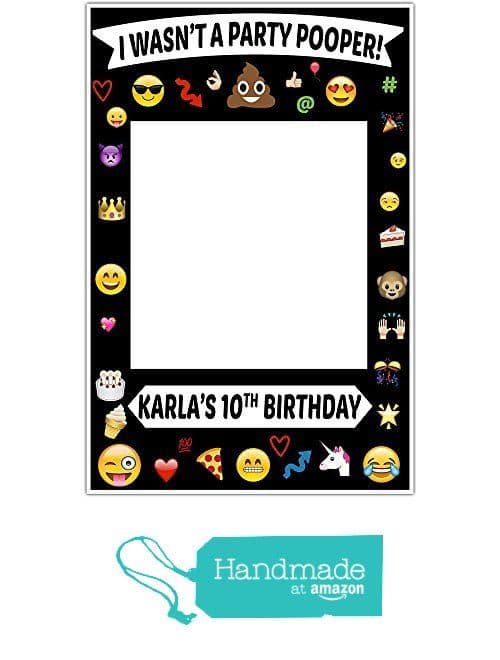 Emoji Selfie Frame Poster | Emoji birthday party, Emoji birthday, Emoji ...