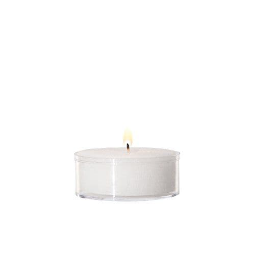 Yummi 5 Hour Unscented Clear Cup Tealight Candles - 50 Pack