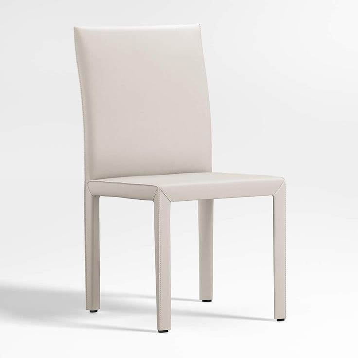 Folio Sand Top-Grain Leather Dining Chair + Reviews | Crate and Barrel ...
