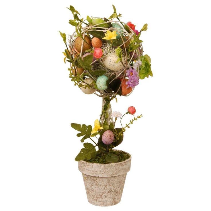 National Tree Company 17 in. Garden Accents Easter Egg Topiary-GAE30 ...