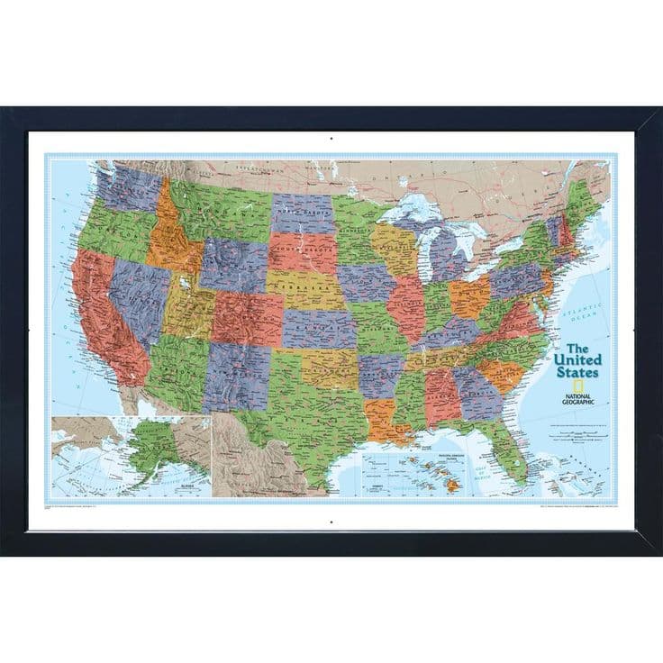 Winding Hills Designs, LLC National Geographic Framed Interactive Wall ...