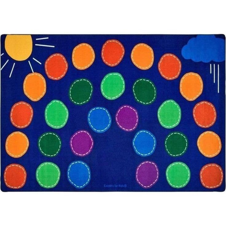 Rainbow Seating Classroom Rug | Classroom rug, Carpets for kids ...